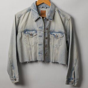 GAP Womens Faded Blue Jean Denim Jacket S new with tags